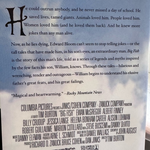 📖 Vintage Stunning Big Fish 2003 Trade Paper Back Book by Daniel Wallace 📚 - Picture 13 of 14